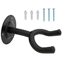 YIAN Guitarra Soporte para Guitarra soporte de pared de Metal Posterior para Guitarra Eléctrica- Bass Guitarra Acústica…
